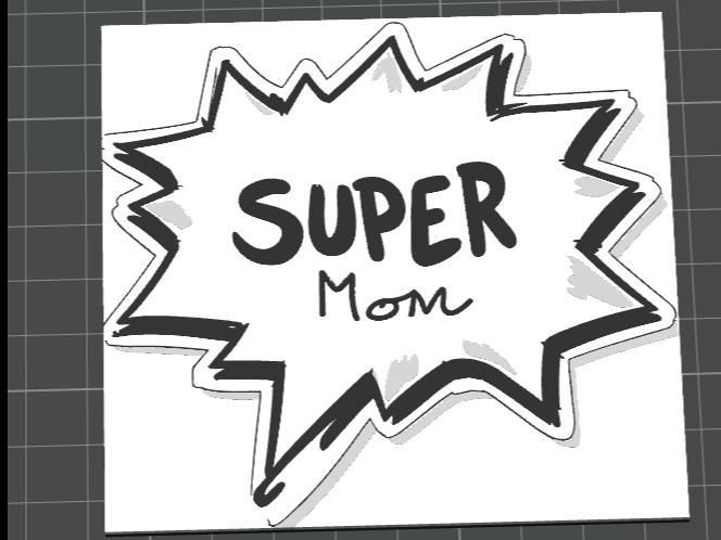 Super mom plate