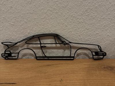 Porsche 930 Oldtimer Line Art - Decoration