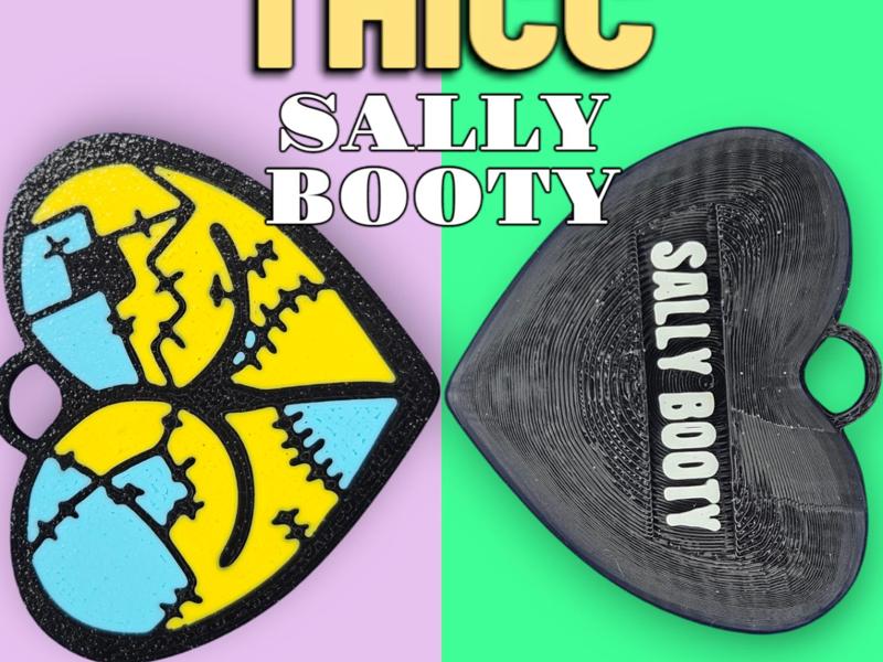 THICC Sally Booty Heart Butt Pendant