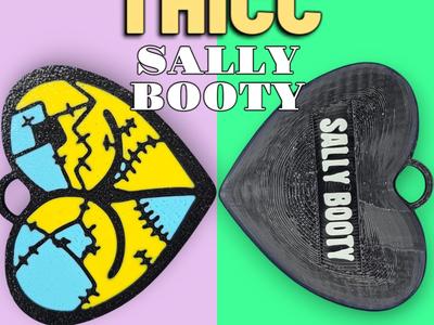THICC Sally Booty Heart Butt Pendant