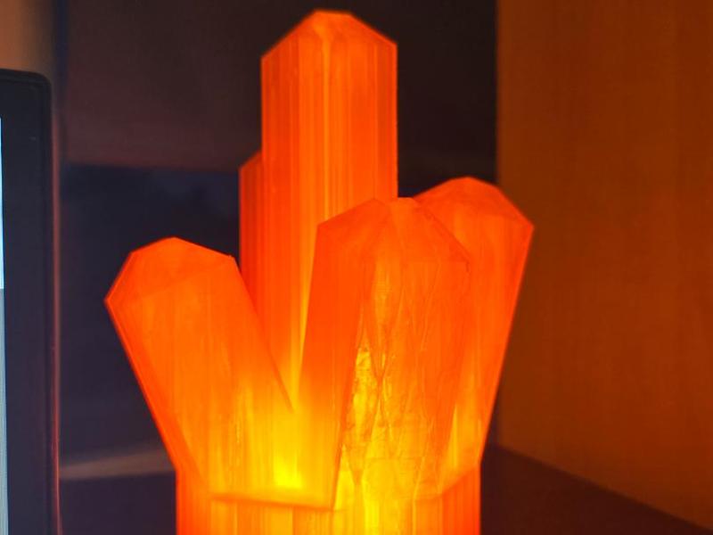 large brick crystal light