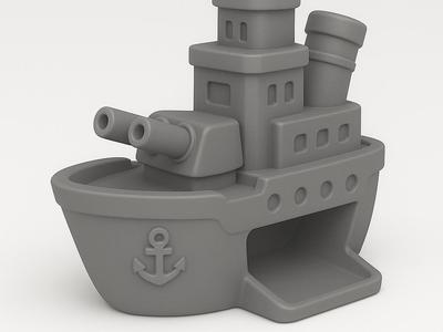 Battleship Dice Tower – 2-Part Easy Print
