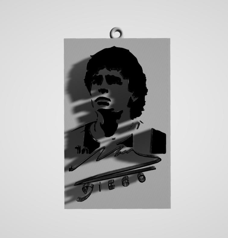 Maradona keychain