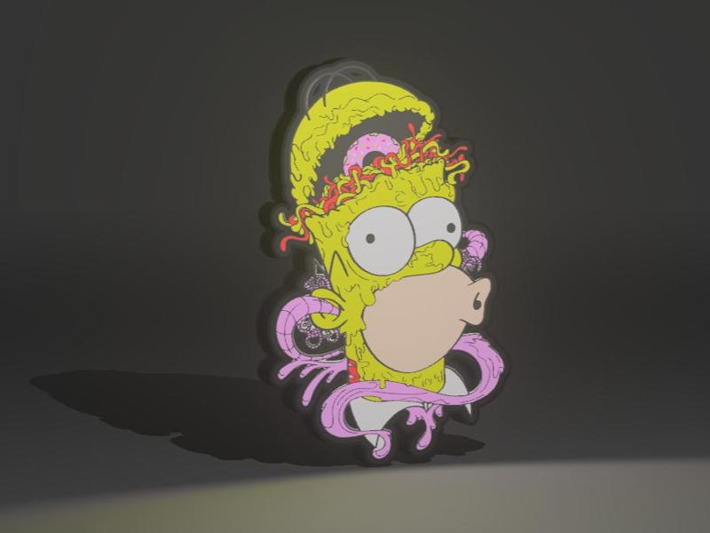 Home Simpson Light Box