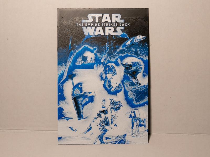 Star Wars The Empire Strikes Back Hueforge Poster