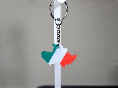 Michoacan Mexican Flag Keychain