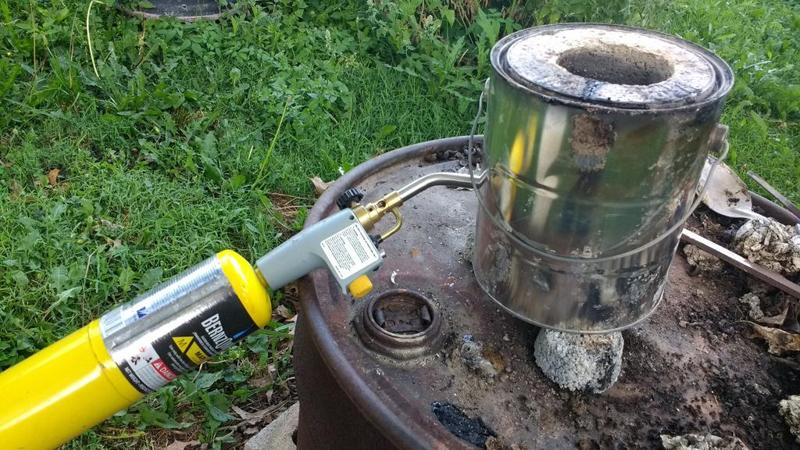 1 gallon paint can metal melting furnace interior mold