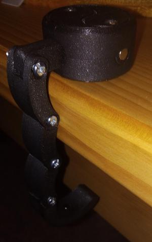 modular portable foldable handbag hook with table attachment ( heavy duty)