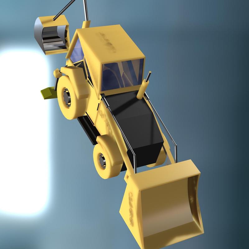 EXCAVATOR CAR VEHICLE ELEVATOR TRACTOR A99 EXCAVATOR CAROLA CRANE TRUCK TRAILER CHAIN HOOK