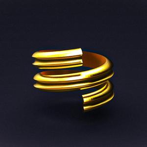 Spiral gold ring jewellery design