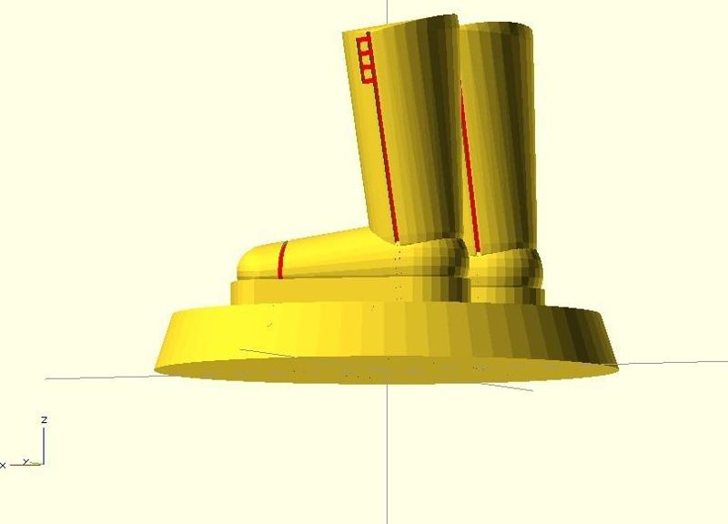 Boots for a miniature