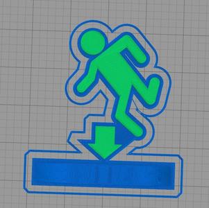 Portal sign dual extrusion