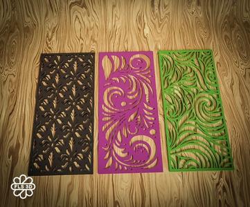 Elegant Ornamental Bookmarks - Set of 3