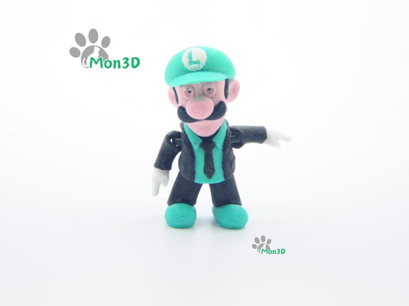 ARTICULATED LUIGI KEYCHAIN BY MON3D, LUIGI CUTE, HAPPY HALLOWEEN, HALLOWEEN, PUMPKIN, GIFT, KEYCHAIN, ARTICULATED TOYS, HOLIDAY DECOR, UNIQUE HOLIDAY GIFT