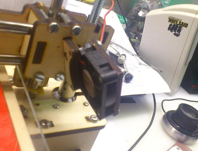 Printrbot LC fan mount (laser cut)