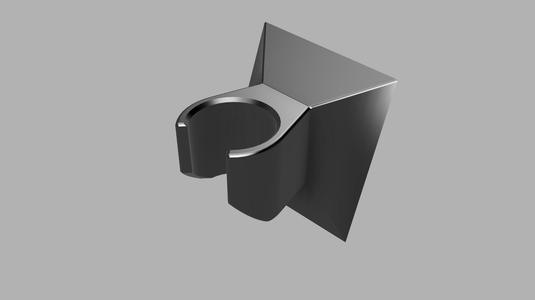Shower holder angled