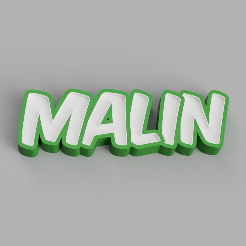 NAMELED MALIN - LED LAMP WITH NAME