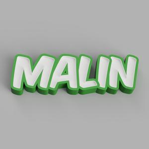NAMELED MALIN - LED LAMP WITH NAME