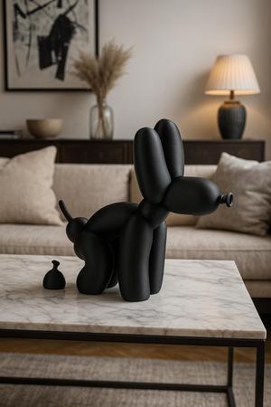 Balloon Dog Poop Sculpture – Funny Pop Art Decor