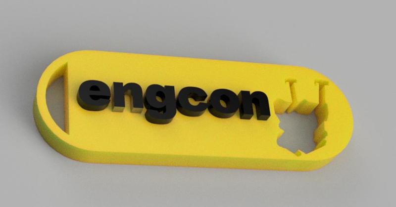 Keychain engcon with tiltrotator outline