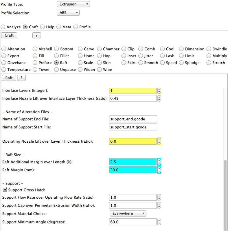 Makerbot Replicator Custom Slicing Profile 2