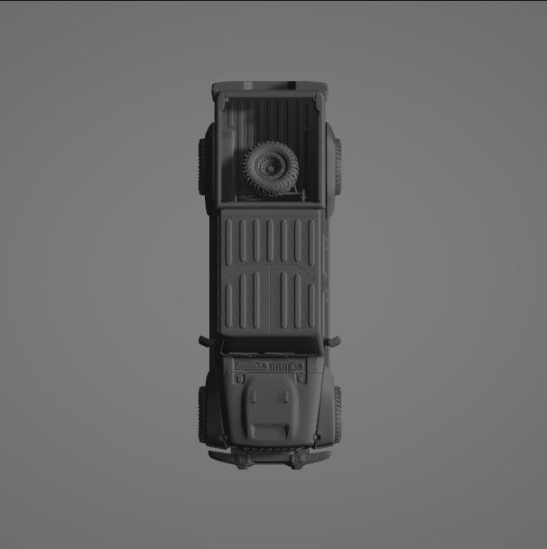 Jeep Gladiator Customized – 3D Printable Off-Road Pickup Truck Model