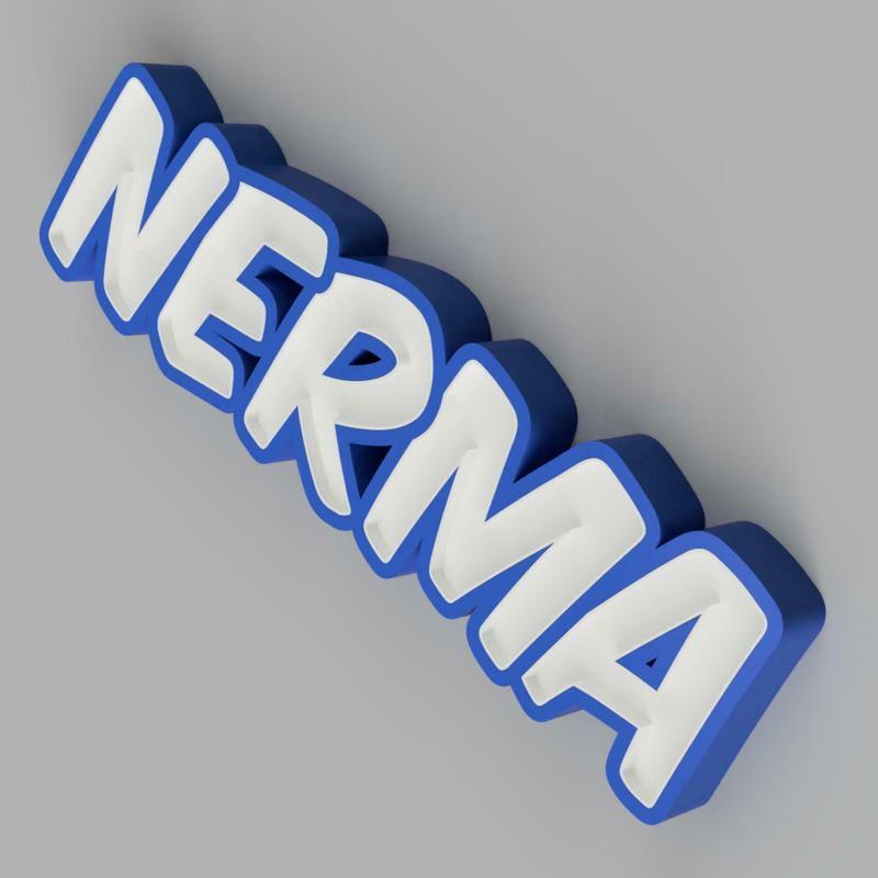 NAMELED NERMA - LED LAMP WITH NAME