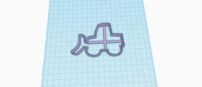 bull dozer dozer cookie cutter