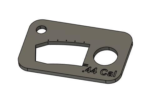 44 Cal Paper Template