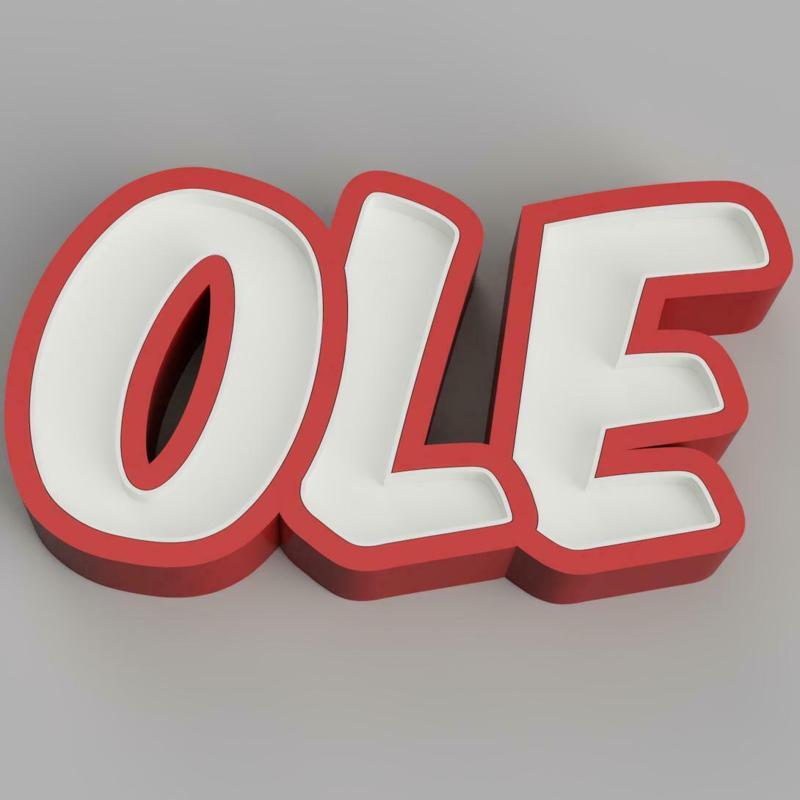 NAMELED OLE - LED LAMP WITH NAME