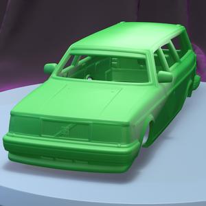 VOLVO 245 WAGON 1984  (1/24) Printable Car Body