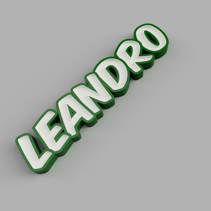 LEANDRO - LED LAMP WITH NAME (NAMELED)
