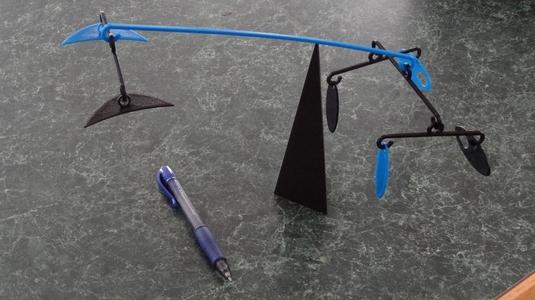 Desk Top Mobile Art - Black and Blue