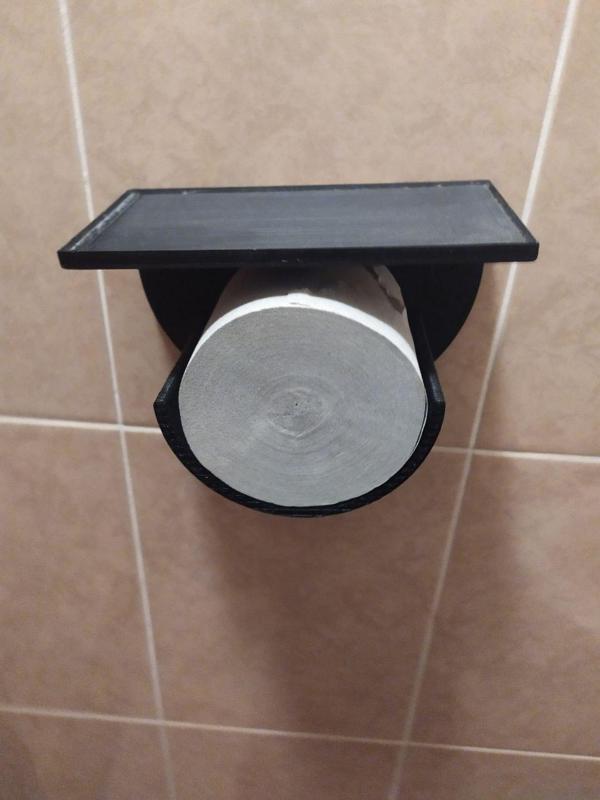 Holder for toilet paper without sleeve