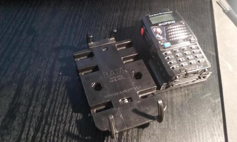 Ram Diamond ball-mount Baofeng UV-5R holder