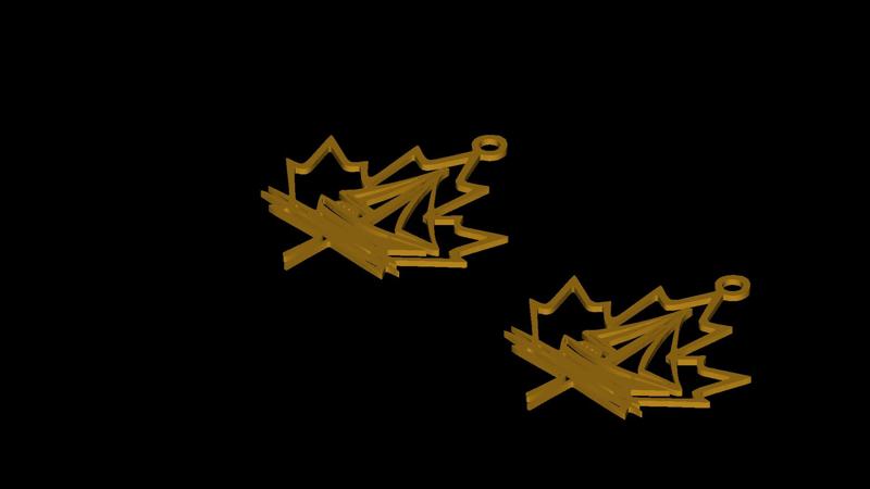 Maple Leaf Sailboat Pendant