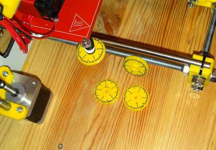 Thumbwheel M3 with scale 0.01 mm