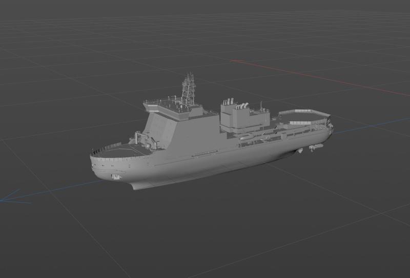 3D digital model of the Russian icebreaker Viktor Chernomyrdin