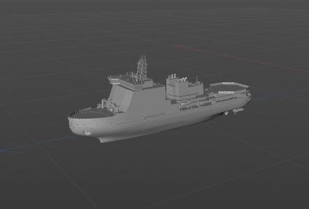 3D digital model of the Russian icebreaker Viktor Chernomyrdin
