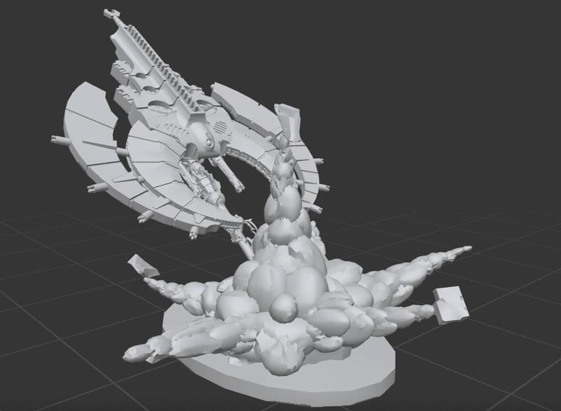 Doomscythe Nightscythe Nightshroud flyer bomber explosion effect base