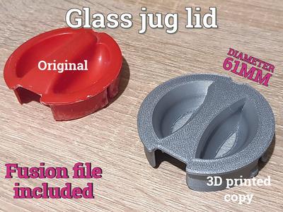Glass jug lid