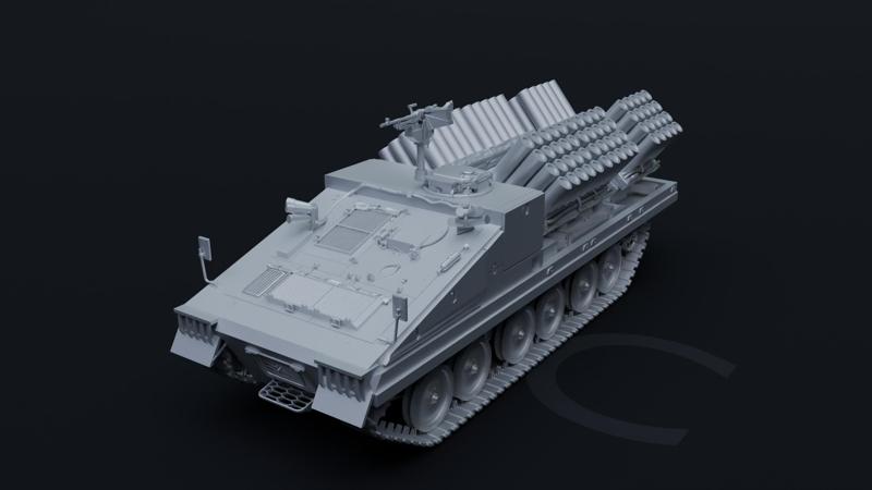 British Stormer Shielder MInelayer vehicle