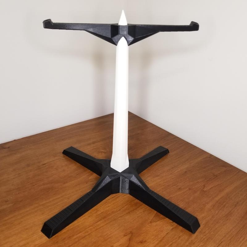 Dual Geometric Headphone Stand