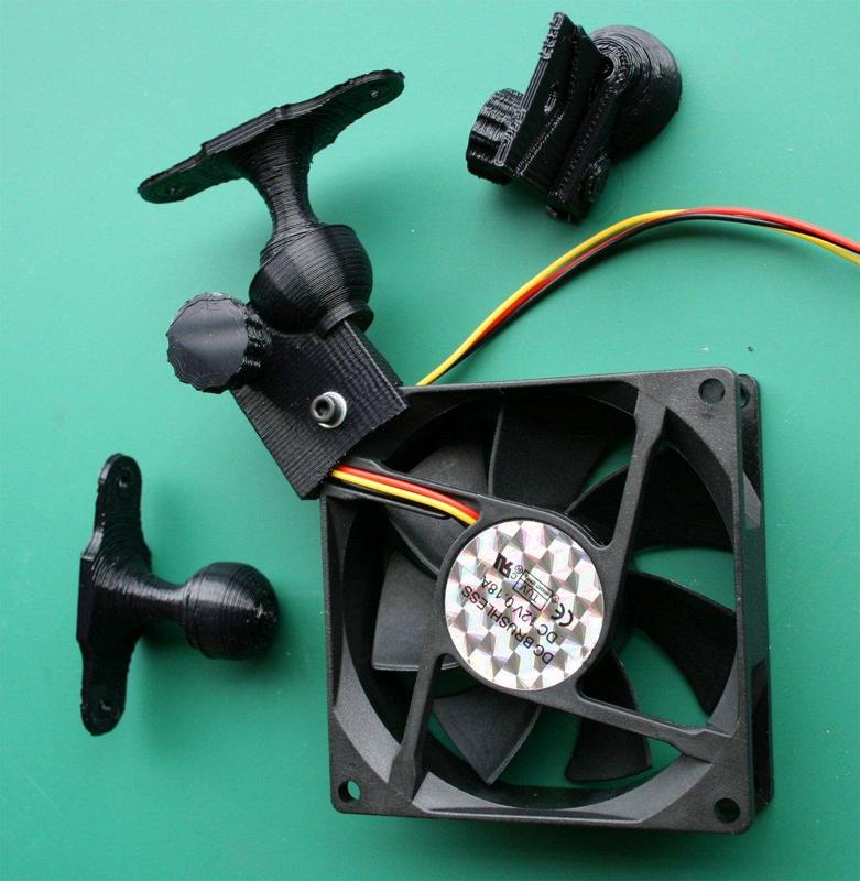 Universal directional 80mm Fan mount - #30DoC Day 21