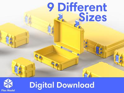 Storage Box STL file - 9 Sizes