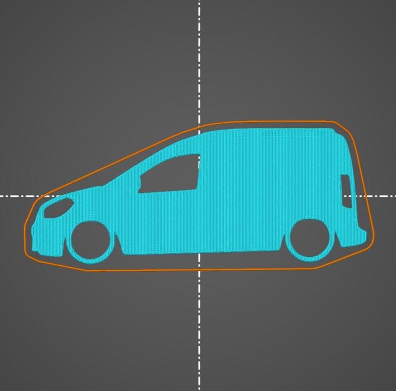 Dacia Dokker Panel Van key silhouette