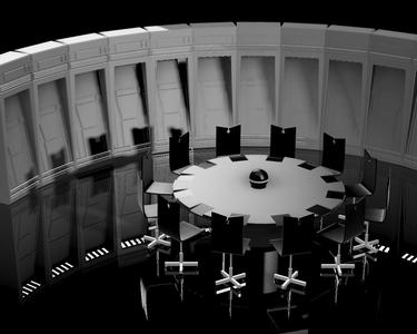 Death Star Conference Room Diorama 6 inch & 3,75 inch