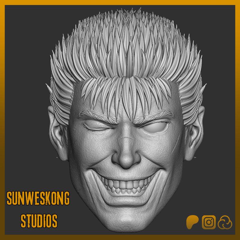 Guts Berserk Smile Headsculpt