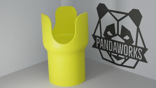 Car Cupholder Extension V2 for 36oz YETI, Stanley, Frank Green – Fits 85mm Car Cupholders | 3D Printable STL by PandaWorks