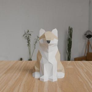 Hachiko Dog- Polygonal Art